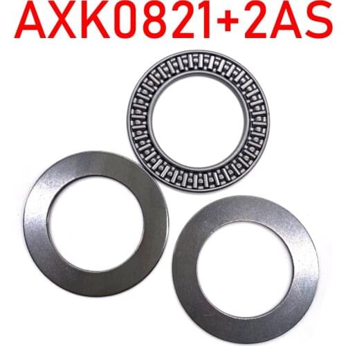 AXK0821+2AS Thrust Needle Roller Bearing & Washers 8x21x2mm for 8mm shaft