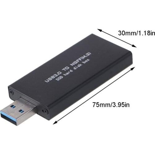 External B Key M.2 NGFF SSD to USB 3.0 Adapter Enclosure Box for 2230 2242 SSD