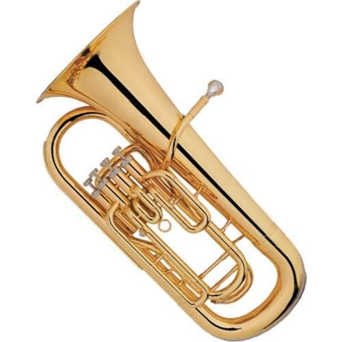 High Grade Gold lacquer Euphonium 4 Pistons Tone Bb