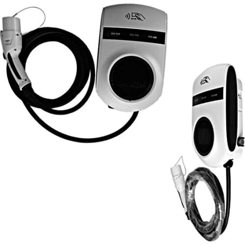 AC EV charger 230V32A7.4KW charging pile with gun station