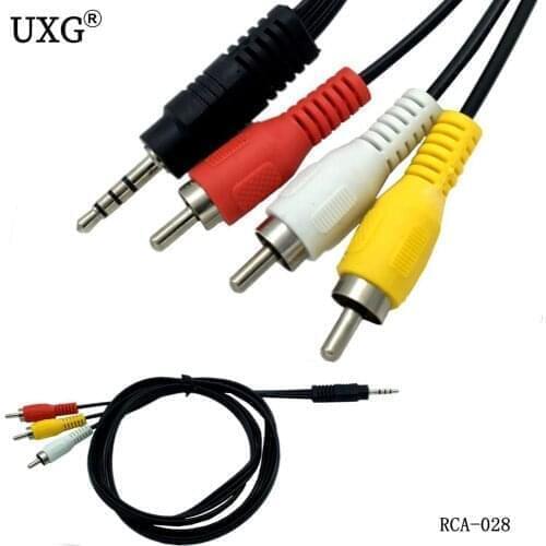 1.5M 3.5mm Jack Plug Male to 3 RCA Adapter High Quality 3.5 to RCA Male Audio Video AV Cable Wire Cord 150cm 5ft