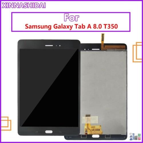 100% For Samsung GALAXY Tab A SM-T350 T350 T351 T355 LCD Display with Touch Screen Digitizer Sensors Full Assembly Panel Replace