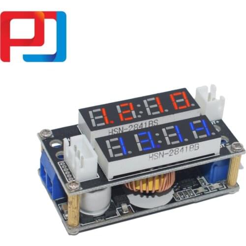 2 in 1 XL4015 5A Adjustable Power CC/CV Step-down Charge Module LED Driver Voltmeter Ammeter Constant current constant voltage