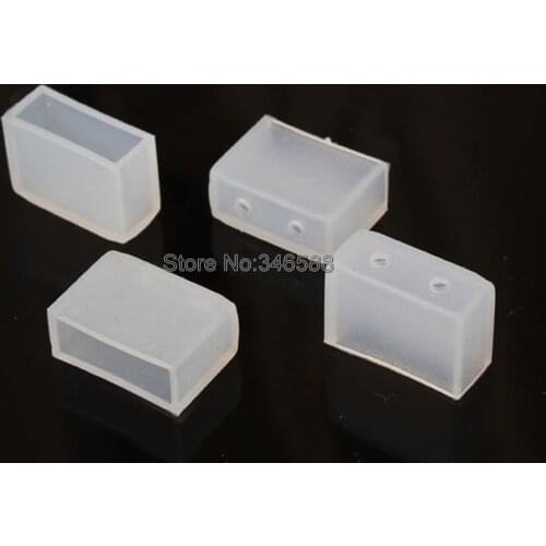 20pcs Silicon Cap, 8mm/10mm/12mm Nonporous End Cap, 2 Hole End Cap,4 Hole End Cap, Use with IP67 Waterproof LED Strip Light