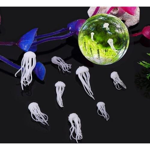 5Pcs/set Crystal Epoxy Mini Ocean Jellyfish Modeling Epoxy Mold DIY Crafts Making Handmade Decor Filling Supplies UV Accessories