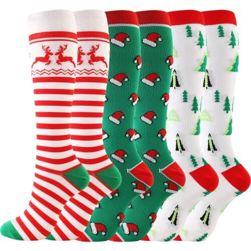 6pair--7pair Men And Women New Christmas Gift Pressure Compression Stockings Running mountain climbing tour 34-43 mix