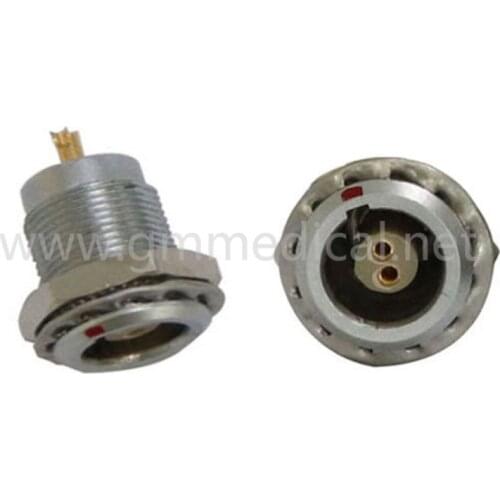 7MM 2 3 4 5 Pin Outer Nut Fixed Female Socket for PCB Print or Solder Contact Metal Circular Connector 3Pcs/Pack