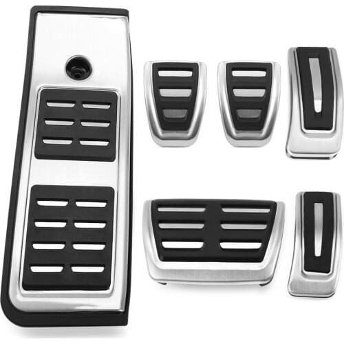 Car styling Stainless Steel Punch-free Pedal Modified Throttle Brake Pedal For Audi A4L A4 B9 A5 2016-2019