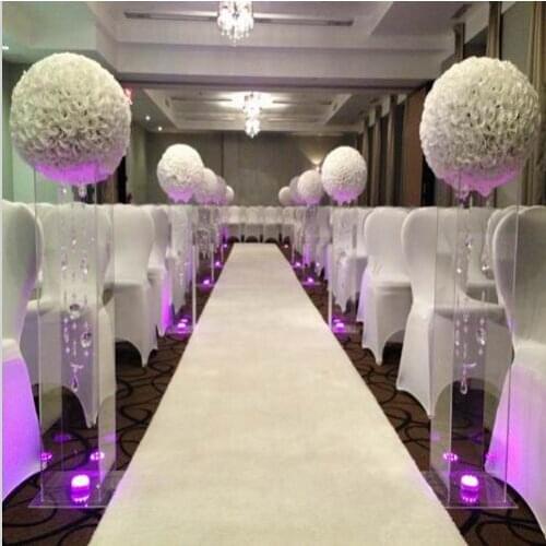 Big Size Milk White Fashion Artificial Encryption Rose Silk Flower Kissing Balls For Wedding Party Centerpieces Decorations