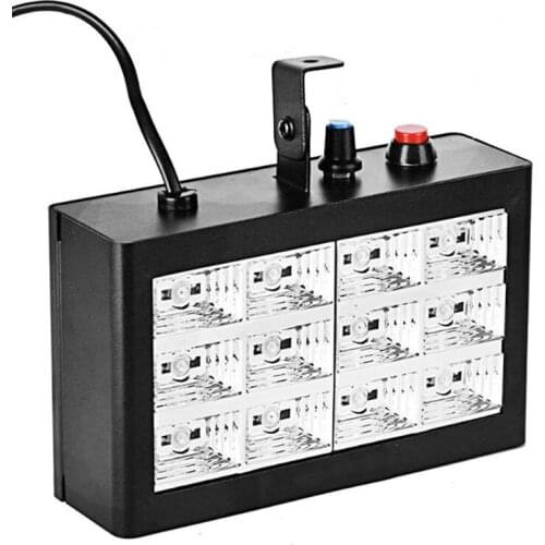 20W colorful Mini strobe light 12pcs RGB LED DJ Disco party lights Sound control Flash effects stage lighting Laser Projector