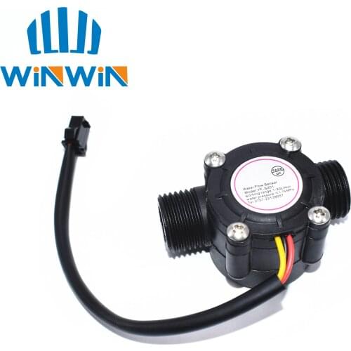 1pcs Water Flow Sensor Flowmeter Hall Flow Sensor Water Control 1-30L/min