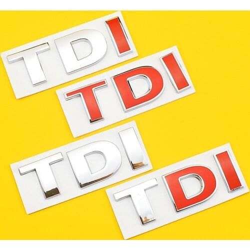 For VW Golf JETTA PASSAT MK4 MK5 MK6 Emblem Badge TDI Logo car sticker Turbo Direct Injection 3D Metal Decal car styling