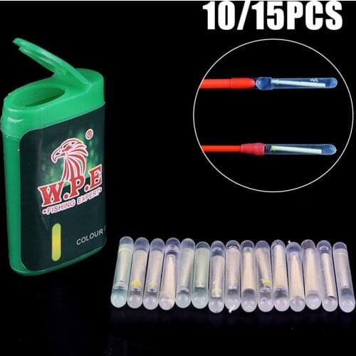 Fishing Fluorescent Light Stick Glow Night Float Rod Tip Lights Dark Glow Sticks 39*4.5mm Plastic Fishing Equipment Lights