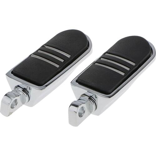 Pack of Two StreamLiner Styled Chrome Footpeg set for Harley FLH Touring Silver