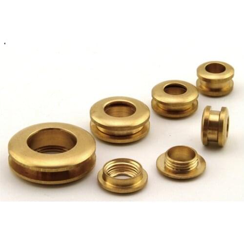 1PCS 13*7mm Brass Gas Hole Screw Grommets Connection Eyelet DIY Bag Part Hardware Handmade Cloth Ring Leather Craft Buckle