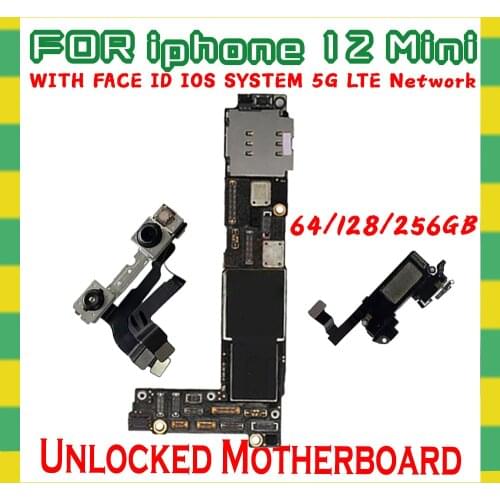 Unlocked Logic Board Clean iCloud For iPhone 12 MINI Main Motherboard MB Support iOS Update Replace Pate
