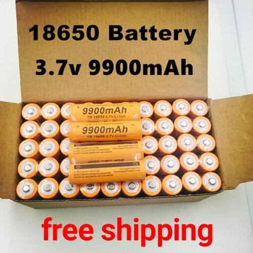 New 9900mAh 18650 Battery lithium rechargeable battery 9900mAh lithium battery 3.7 V bright flashlight rechargeable Battery