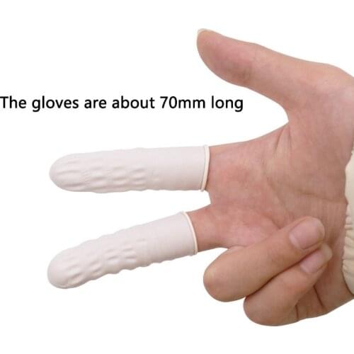 Disposable Natural Latex Finger Cots Suitable for Industrial Production Quality Inspection Laboratory Protection Tools