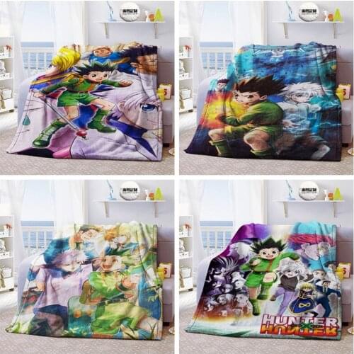 Hunter×Hunter Anime Customized Blanket Plush Velvet Warm Decoration Bed Home Throw Sofa Blankets Unisex Gifts NEW