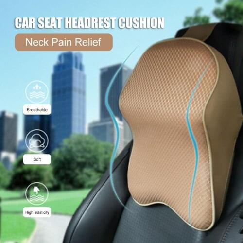 Memory Foam Comfortable Car Seat Headrest Seat Supports Lumbar Backrest Car Seat Pillow Headrest Cushion Pads Oto Aksesuar
