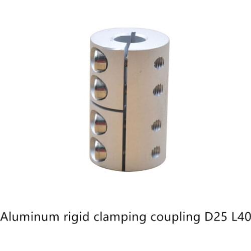 GKTOOLS D25 L40 5/6/6.35/7/8/10mm Rigid Coupling Shaft Rod Coupler Section Cnc Stepper Motor Carving Machine Screw