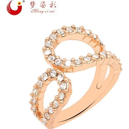 New Fashion Bijoux Femme Vintage Crystal Rings For Women Bague Alloy Ring Anel Feminino Christmas Gift Wedding jewelry anillo