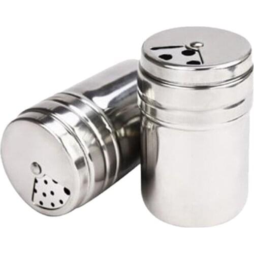 1pcs Spice Sugar Salt Pepper Herb Shaker Jar Toothpick Storage Stainless Steel -30