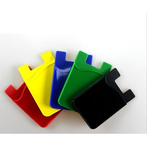 12pcs/lot free shipping Blank sublimation Silicone phone card cover for heat transfer printing DIY new styles