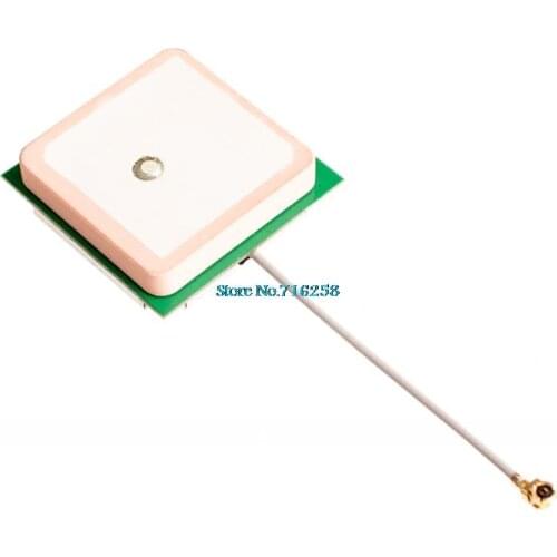 25*25*8mm 28db High Gain 5cm LengthBuilt-in Ceramic Active GPS Antenna for NEO-6M NEO-7M NEO-8M
