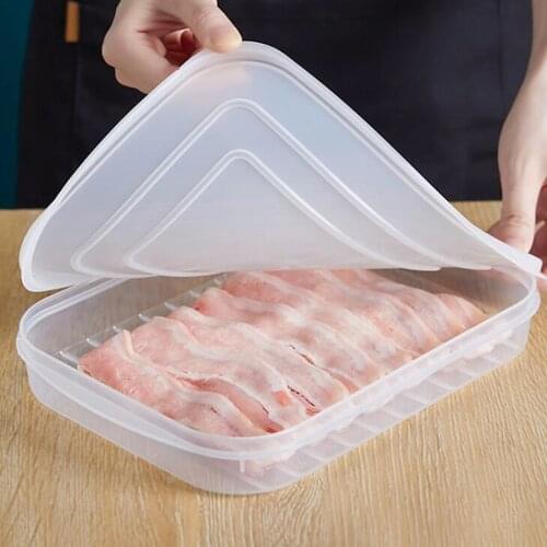 3pcs Reusable Kitchen Refrigerator storage box Food Storage Containers With Lid Fresh sealed box Vegetable Fruit Meat Fresh Box