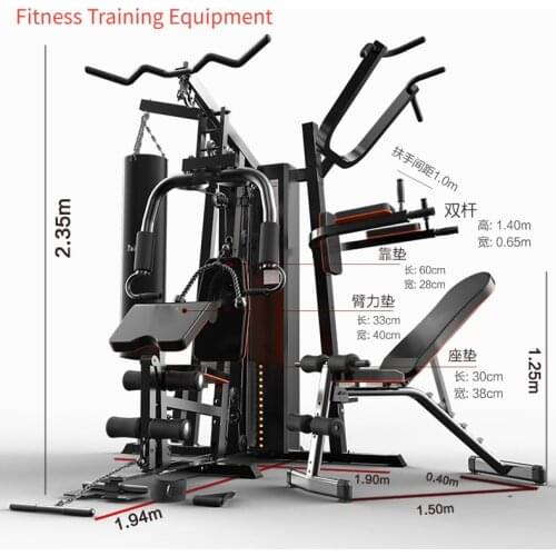 8 In 1 Pull Rod Pull Up Bar Parallel Bar Sandbag Arm Muscle Trainer Large Combined Training Integrated Fitness Equipment 808P