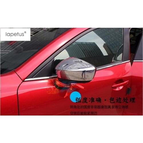 Accessories For Mazda 3 AXELA Hatchback Sedan 2014 2015 2016 Side Rearview Mirror Back Mirror Molding Cover Kit Cap Trim 2 Pcs