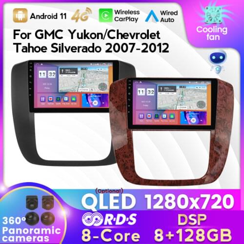 6G 128G Car Radio for Chevrolet Tahoe GMC Yukon 3 2008-2012 GPS Naviagtion Multimedia Dvd Player Carplay Touch Screen 2din 2 Din