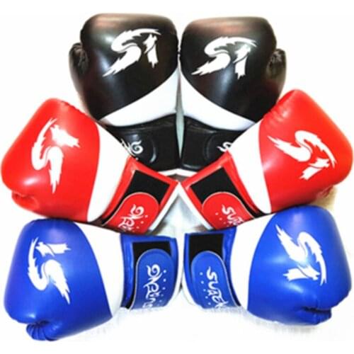 Child Boxing Gloves Kids Training Fighting Gloves Muay Thai Sparring Punching Kickboxing Breathable PU Flame Gloves Mitts