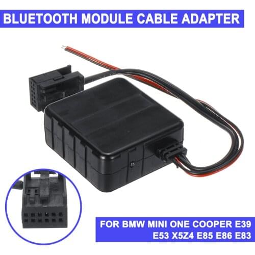 FOR BMW MINI ONE COOPER E39 E53 X5Z4 E85 E86 E83 Car bluetooth AUX Cable Adapter Radio Stereo Music