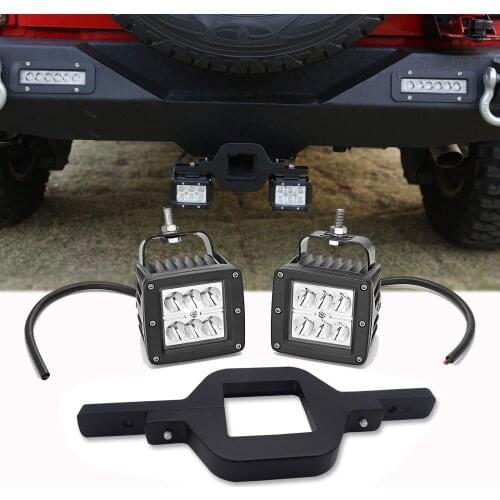 For Ford F-250 F-350 Truck SUV Backup Reverse 3" Tow Hitch 24W LED Light Pod Kit Car Lights Accessories