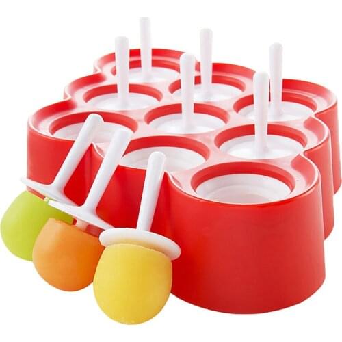 Ice Cube Molds 9 Miniature Popsicle Molds With Sticks and Drip-guards DIY Ice Cream Molds Reusable kitchen Mini Ice Cube Mold