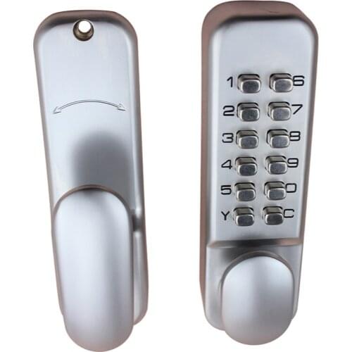 Mechanical wooden gates interiors exterior sliding lockset keyless entry Combination residential security DOOR handle lock
