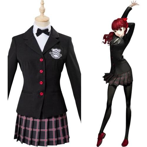 Persona 5 Cosplay The Royal Yoshizawa Kasuka School Uniform Suit Costume Women Girls Full Set Unisex Halloween Carnival Costumes