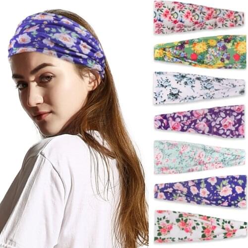 Headband Fashion Sweat Absorption 1 Piece Hair Band Cotton Man Fitness Elastic Sports Hair Accessories Woman Yoga Running