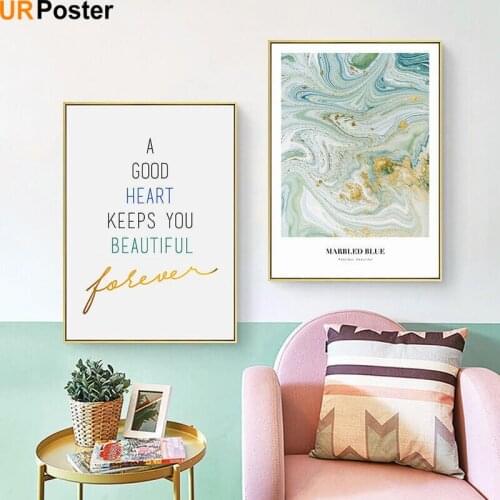 Warm Heart Quotations A Good Heart Keeps You Beautiful Painting Posters Prints Nordic Wall Art Pictures Living Room Home Decor