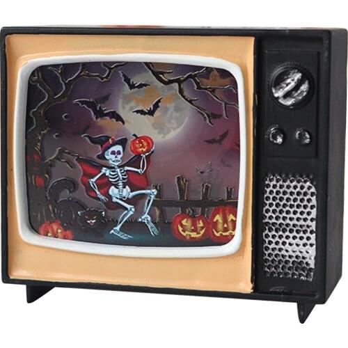 Halloween Decoration Light Vintage TV Gradient Color Horror Atmosphere Party Supplies Interesting And Beautiful Product