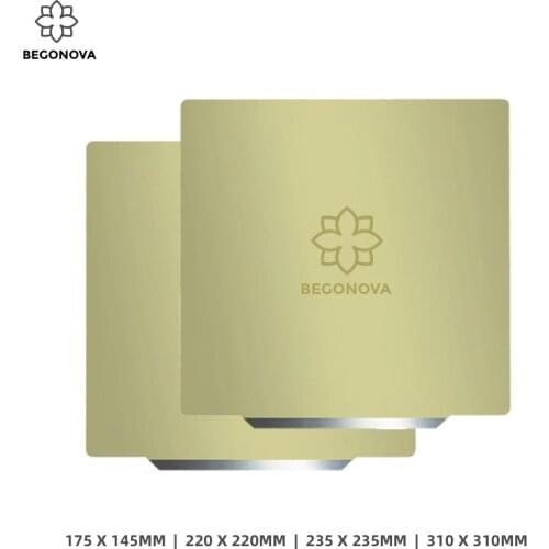 BEGONOVA Upgrade Removal Spring Steel PEI Sheet Pre-Applied PEI Flex Magnetic Base for CR10 Ender Rosego Hot Bed Sticker