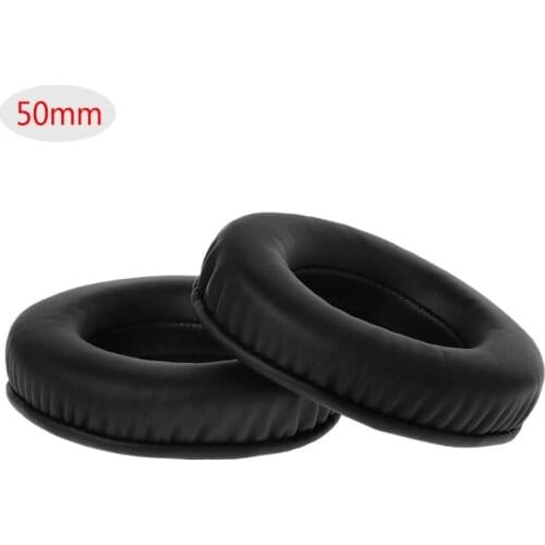 2PCS Universal Headphone Foam Ear Pads Cushion Earpad Soft PU Replacement H054