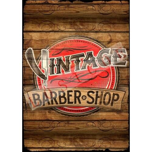 Vintage Hairdresser Tattoos Patterned Posters Kraft paper Interior Painting Restoring Wall Sticker Barber shop Home Decoration U