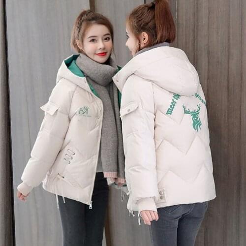 Womens Coat Hooded Parkas Winter Jacket Down Cotton Padded Jacket Coat Warm Thick Parka Female Overcoat Outwear 2021 New