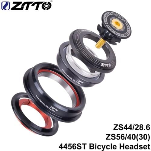 ZTTO 4456ST Mountain Bike Internal Headset 44mm 56mm Tapered Tube fork Straight ZS44 ZS56 Bicycle Threadless Headset For MTB