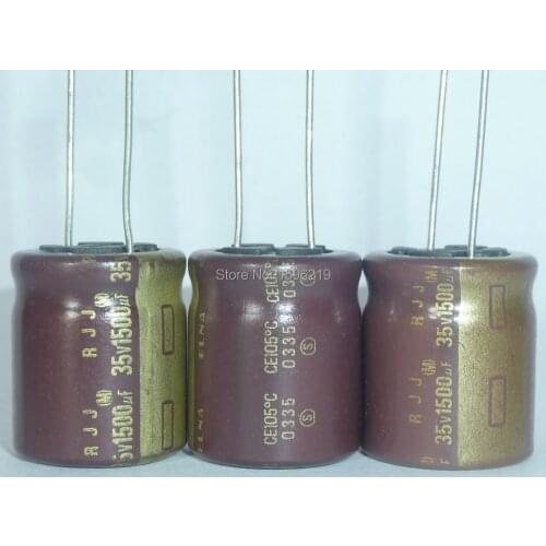 10pcs 1500uF 35V Japan ELNA RJJ Series 18x20mm Low Impedance High Reliability 35V1500uF Capacitor for Audio