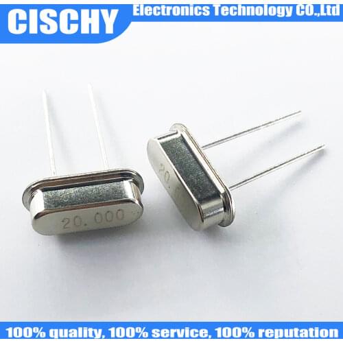 10PCS 4Mhz 6Mhz 8Mhz 12Mhz 16Mhz 20Mhz 24Mhz 32.768K 32.768K Quartz Crystal Resonator Passive Oscillator HC49S 8.000MHZ