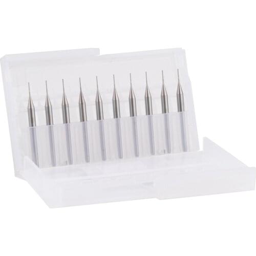 10pcs Coat Carbide 0.5X3mm PCB Carbide Tools, CNC Cutting Bits
